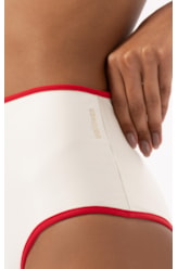 Calça Hot Pants Viés Perola