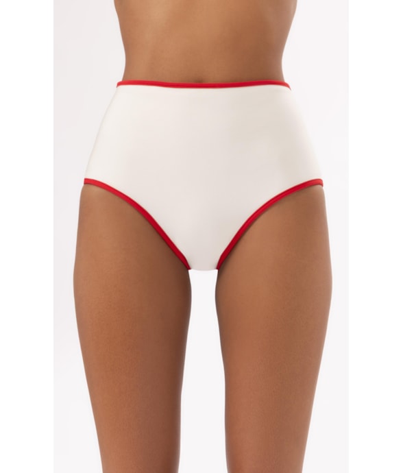 Calça Hot Pants Viés Perola