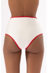 Calça Hot Pants Viés Perola