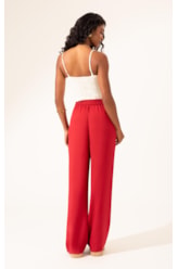 Calça Linen Blend Vermelho
