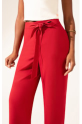 Calça Linen Blend Vermelho