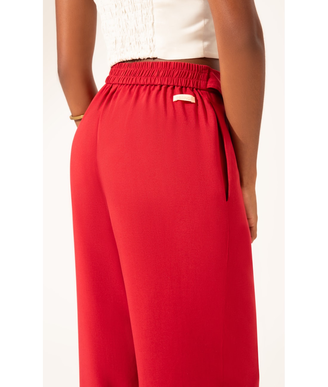 Calça Linen Blend Vermelho