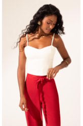 Calça Linen Blend Vermelho