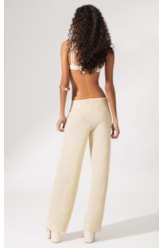 Calça Metallic Plait Natural