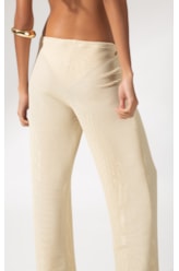 Calça Metallic Plait Natural