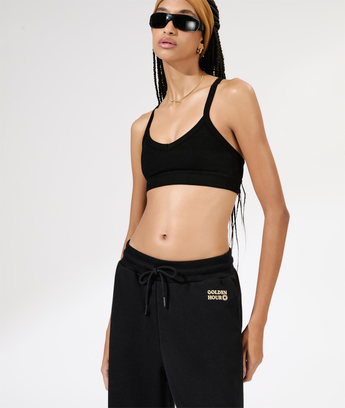 Calça Moletom Golden Hour Preto