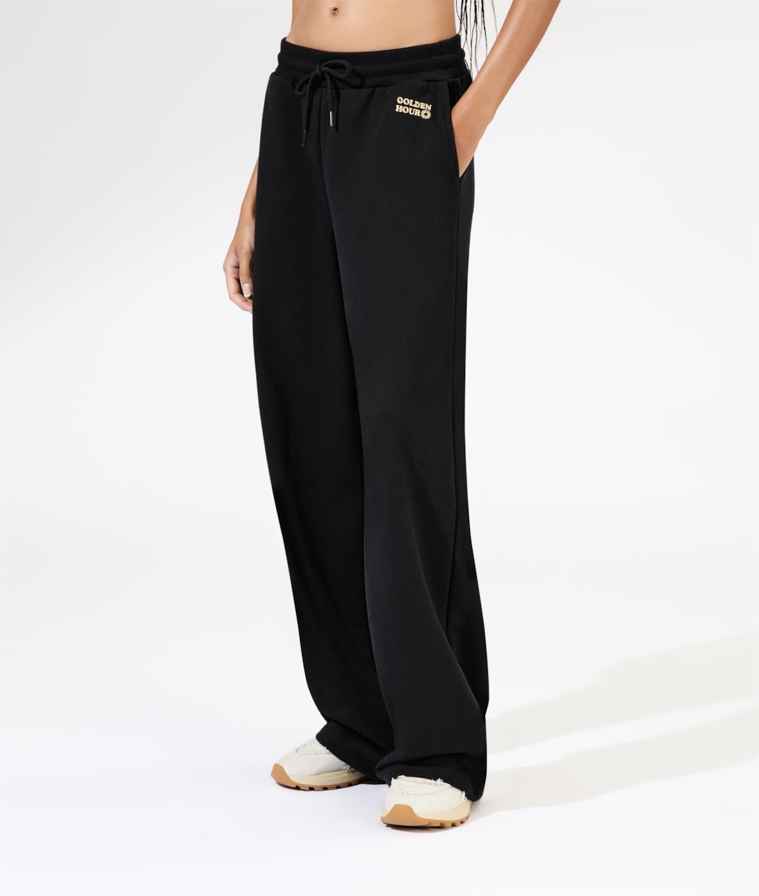 Calça Moletom Golden Hour Preto