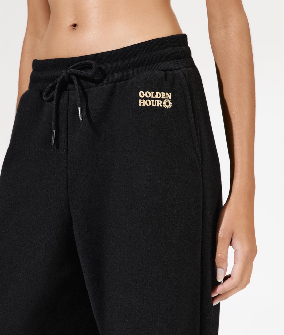 Calça Moletom Golden Hour Preto