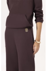 Calça Moletom Ski Dark Wine