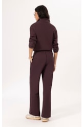 Calça Moletom Ski Dark Wine