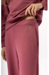 Calça Moletom Ski Rosa Velho