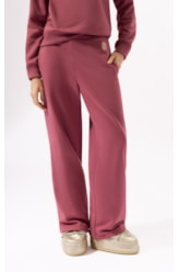 Calça Moletom Ski Rosa Velho