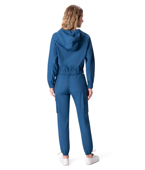 Calça Nylon Azul Jeans