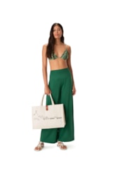 Calça Pala Jersey Verde Escuro