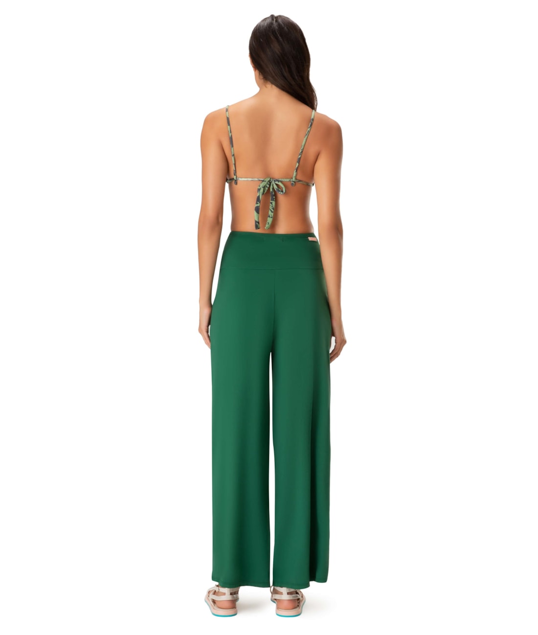 Calça Pala Jersey Verde Escuro