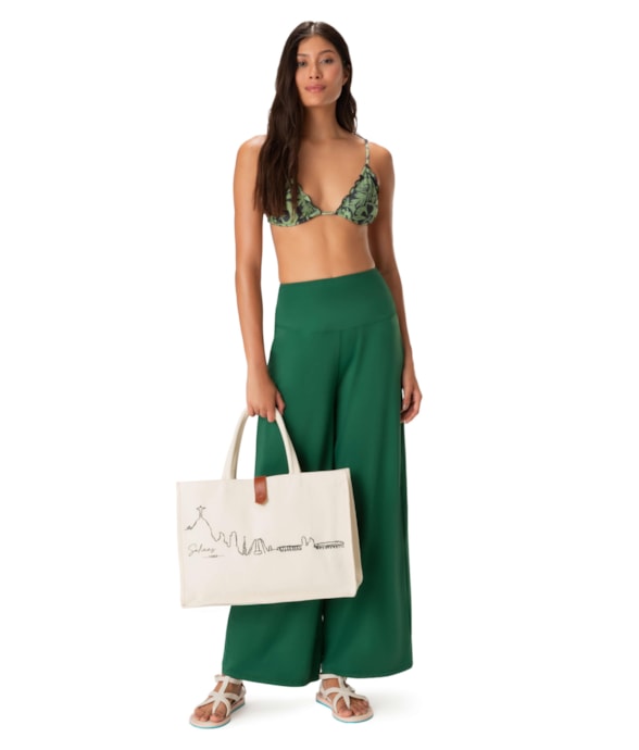 Calça Pala Jersey Verde Escuro