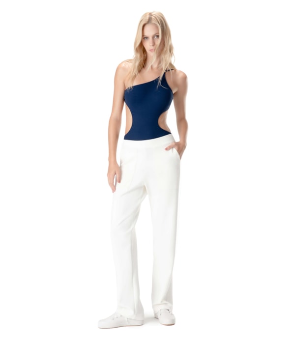 Calça Ponto Roma Off White