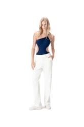 Calça Ponto Roma Off White