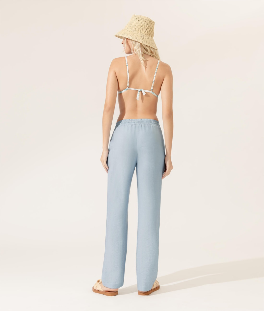 Calça Reta Aruba Azul Claro