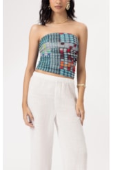 Calça Reta Cotton Plage Off White
