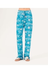 Calça Reta La Mer Azul Claro