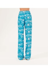 Calça Reta La Mer Azul Claro