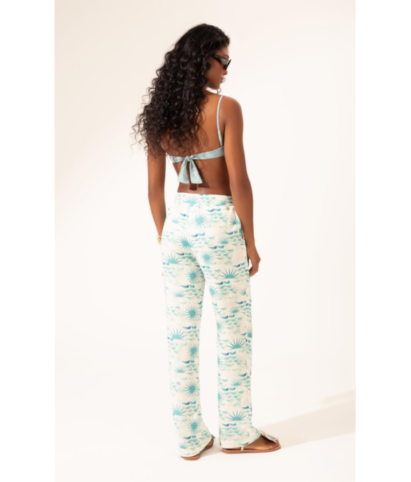Calça Reta La Mer Off White