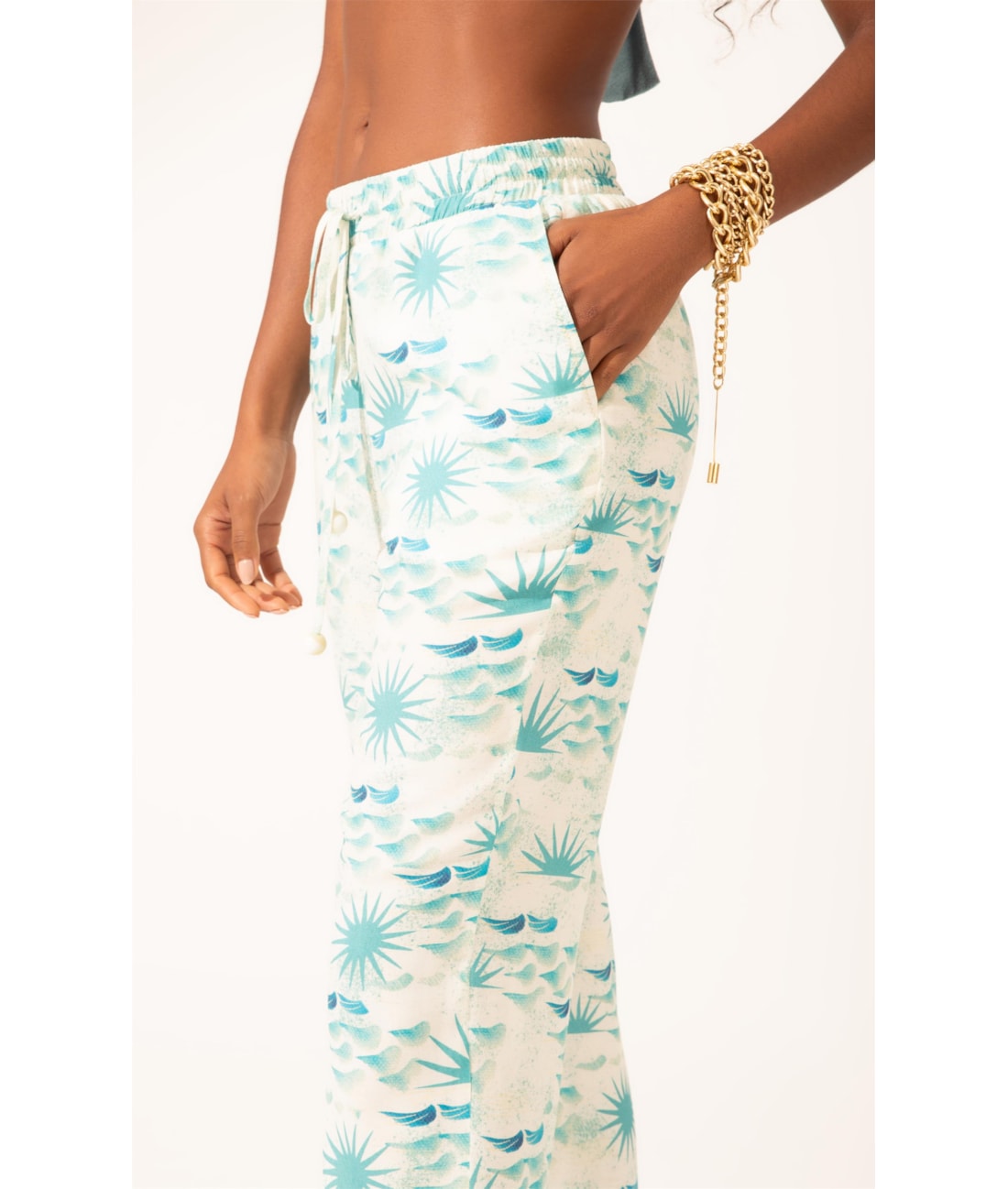 Calça Reta La Mer Off White
