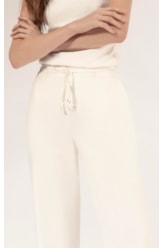 Calça Reta Linho Blend Off White