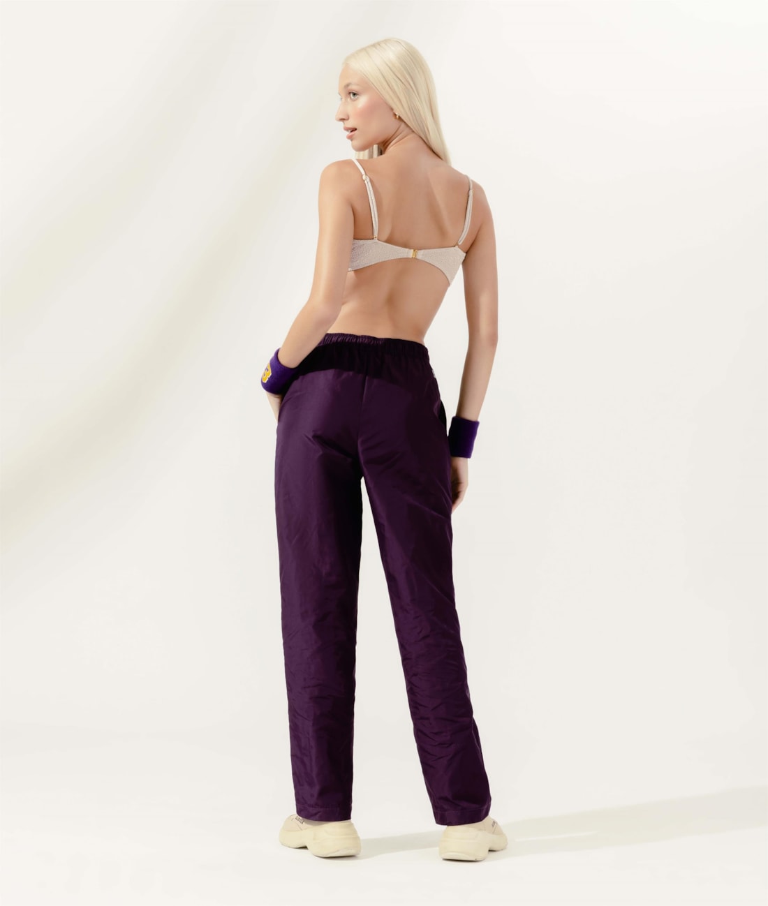 Calça Reta Techno Touch Violeta