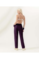 Calça Reta Techno Touch Violeta