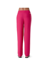 Calça Reta Visco Linho Pink