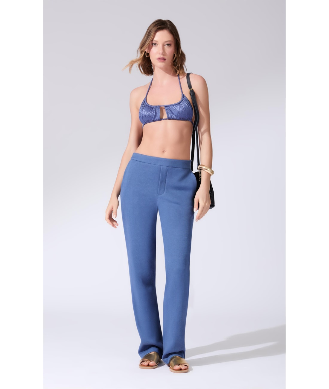 Calça Tricot Comfy Purple Blue