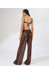 Calça Tricot Paradise Marrom