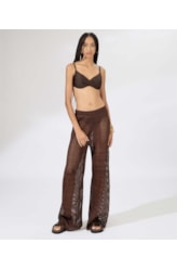 Calça Tricot Paradise Marrom