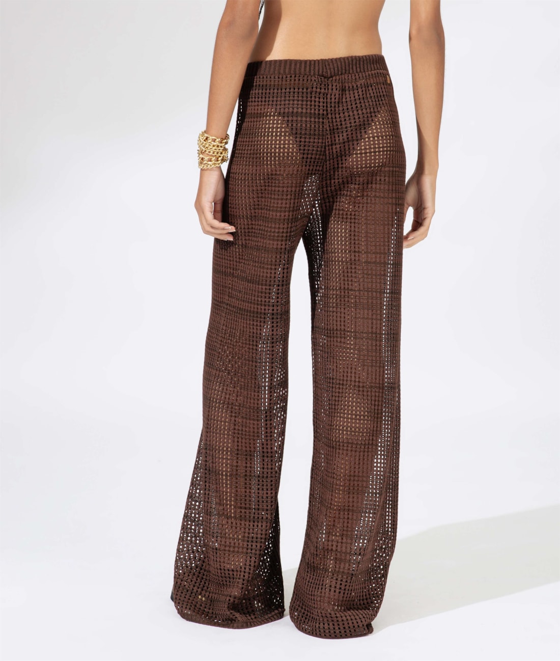Calça Tricot Paradise Marrom
