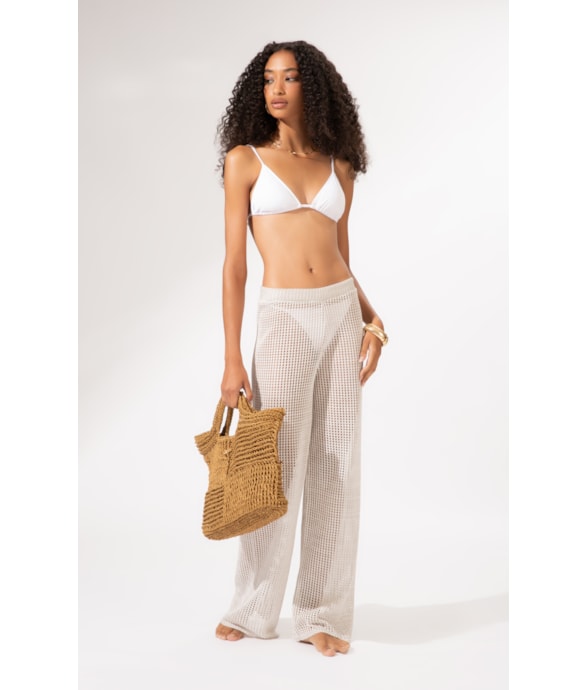 Calça Tricot Paradise Prata