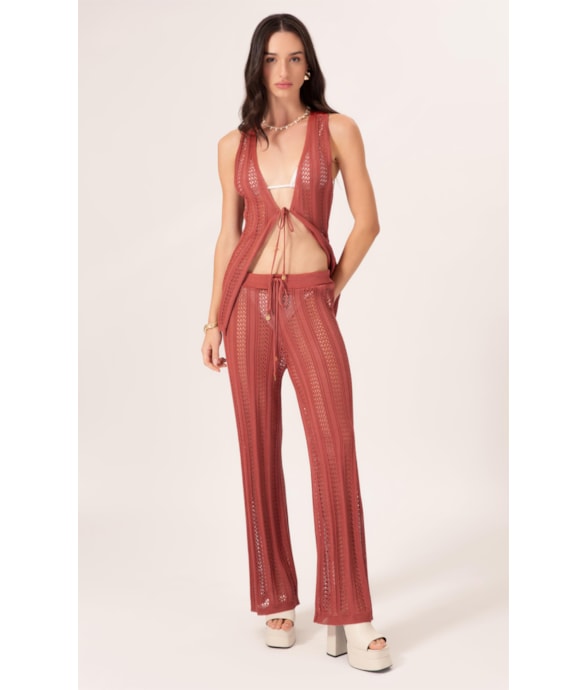 Calça Tricot Puglia Telha
