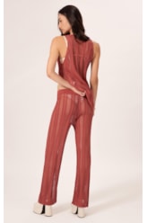 Calça Tricot Telha