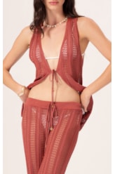 Calça Tricot Telha