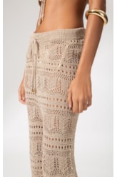 Calça Tricot Wishes Dourado