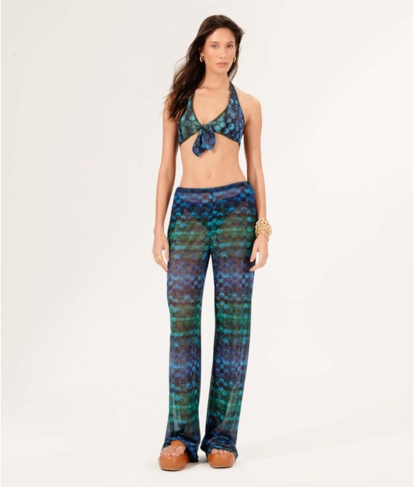 Calça Tule Essence Azul Bic