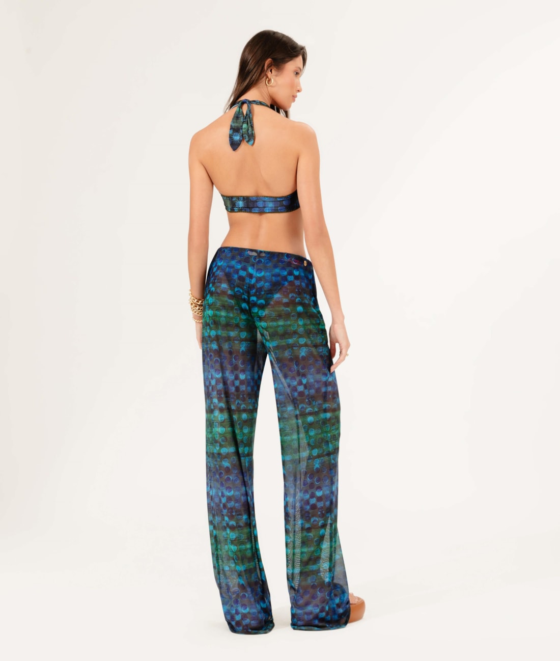 Calça Tule Essence Azul Bic