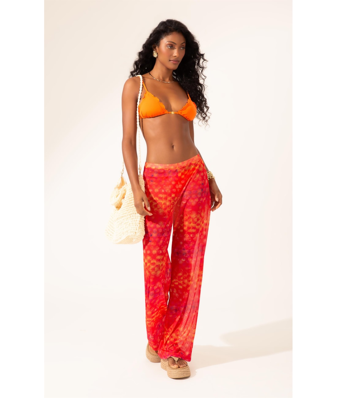 Calça Tule Essence Laranja