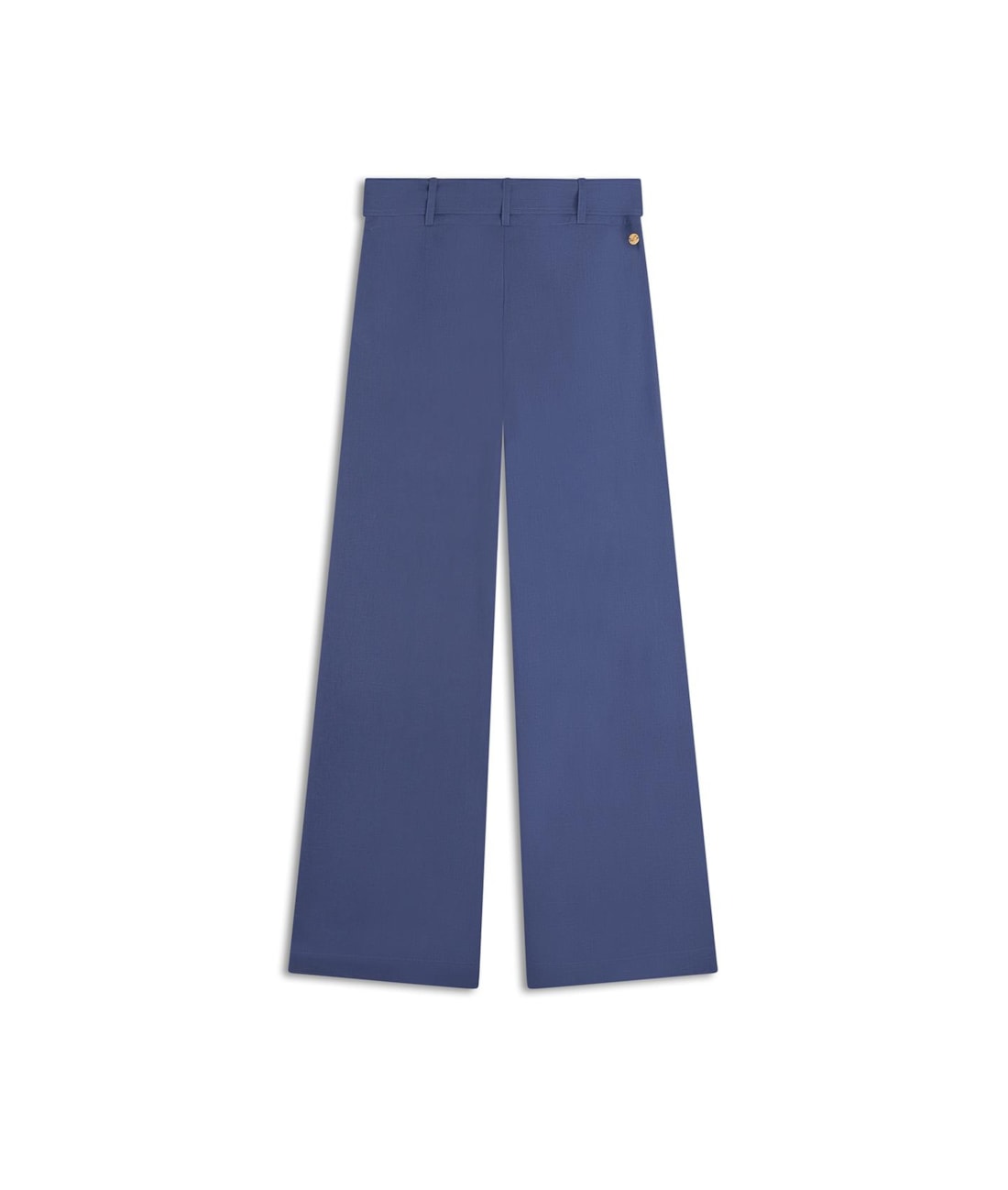 Calça Wide Leg Cambraia Lb Faixa Azul Pervante