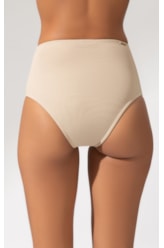 Calcinha Alta Canelado Sculpt Areia