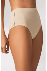 Calcinha Alta Canelado Sculpt Areia