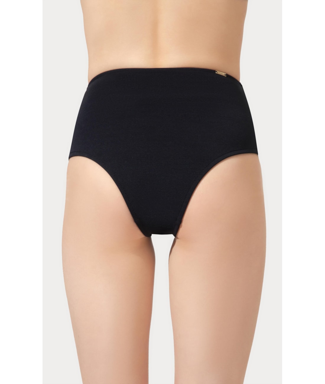 Calcinha Alta Canelado Sculpt Preto