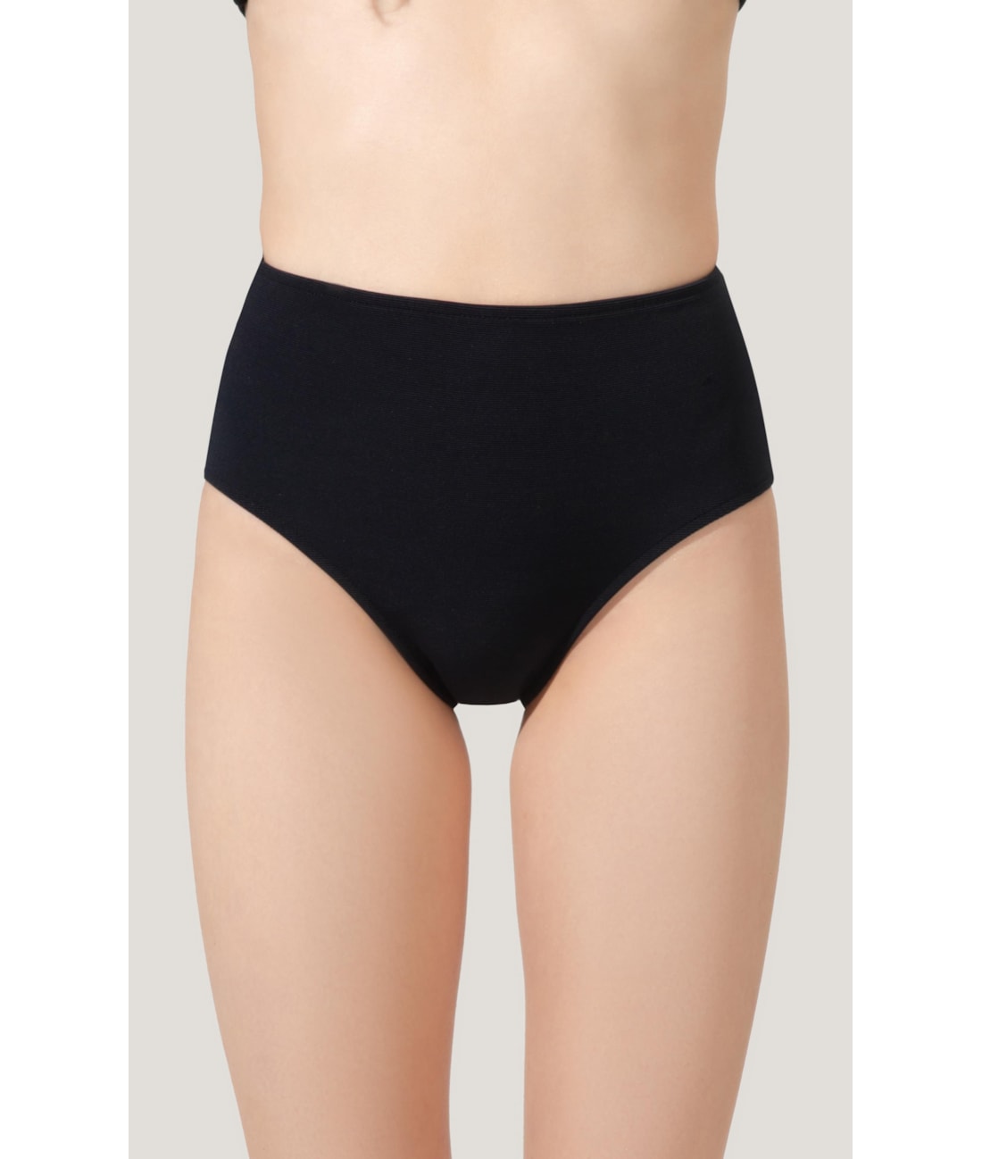 Calcinha Alta Canelado Sculpt Preto