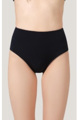 Calcinha Alta Canelado Sculpt Preto